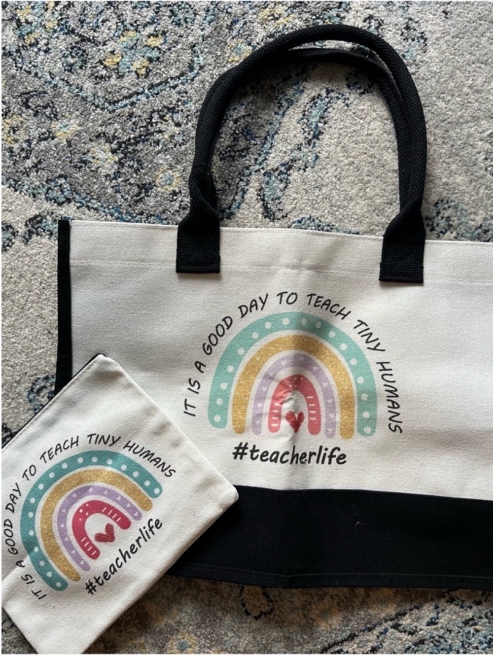 Teacher Tote and Pouch